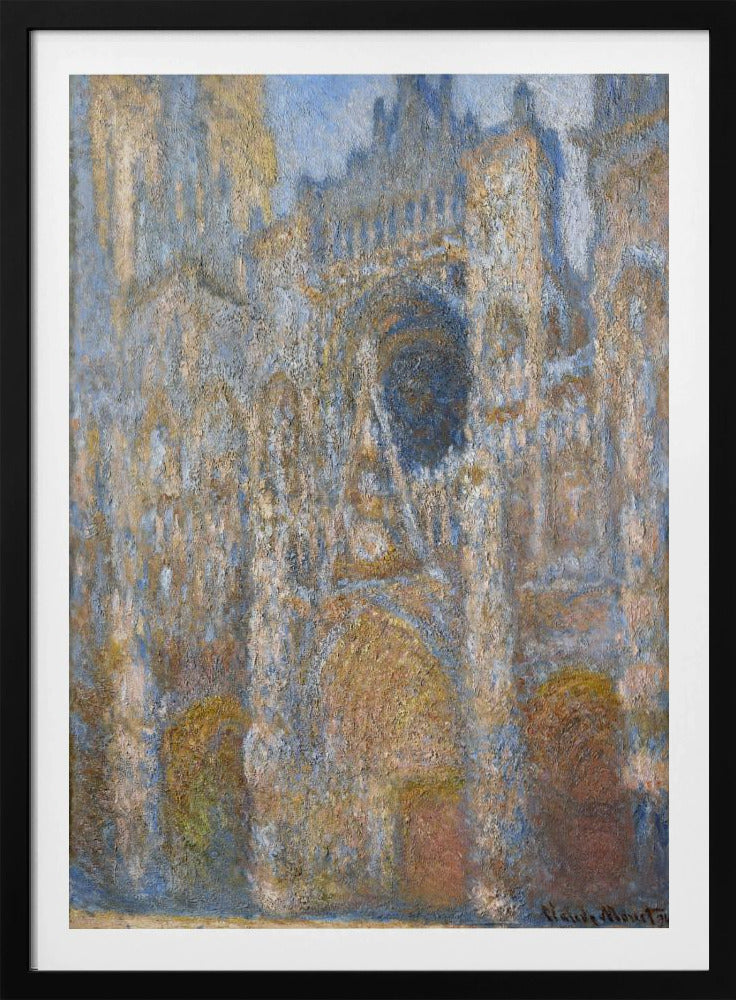 Rouen Cathedral - The Facade in Sunlight - Poster / Art Print