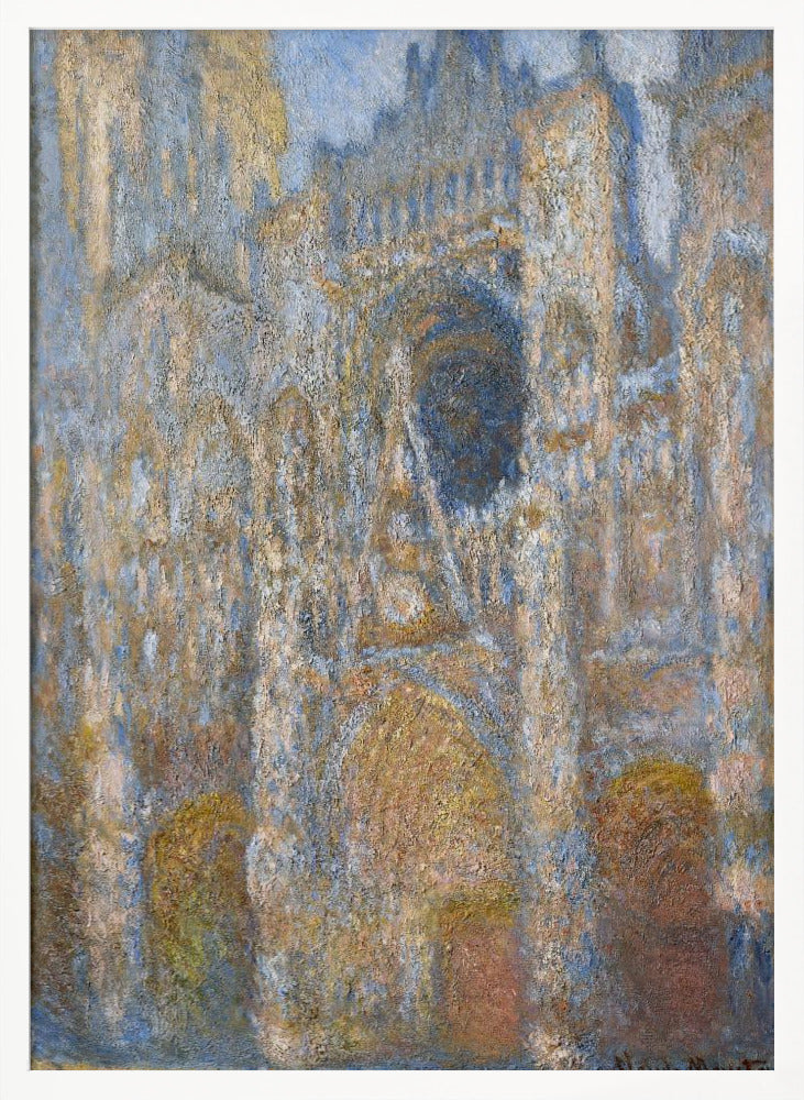 Rouen Cathedral - The Facade in Sunlight - Poster / Art Print