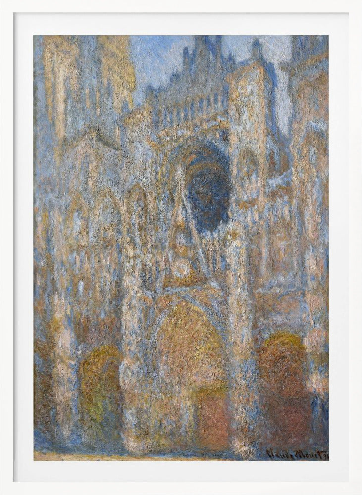 Rouen Cathedral - The Facade in Sunlight - Poster / Art Print