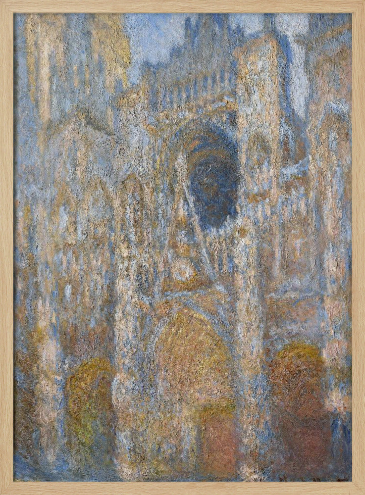 Rouen Cathedral - The Facade in Sunlight - Poster / Art Print