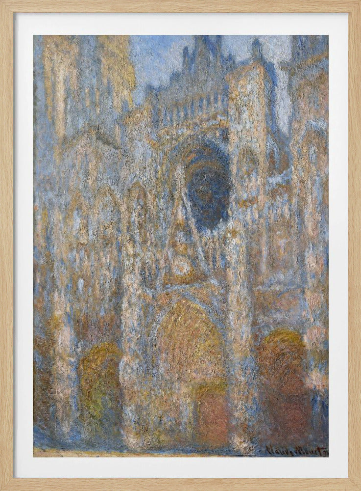 Rouen Cathedral - The Facade in Sunlight - Poster / Art Print