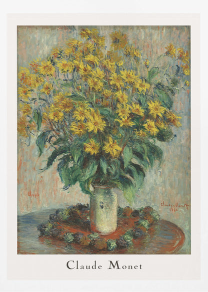 Jerusalem Artichoke Flowers - Poster / Art Print