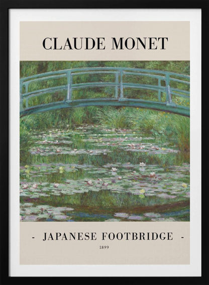 Japanese Footbridge 1899 - Poster / Art Print