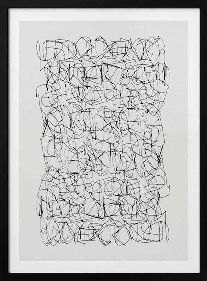 Detailed view of intricate electronic circuitry on a poster, featuring green and blue lines on a dark background.