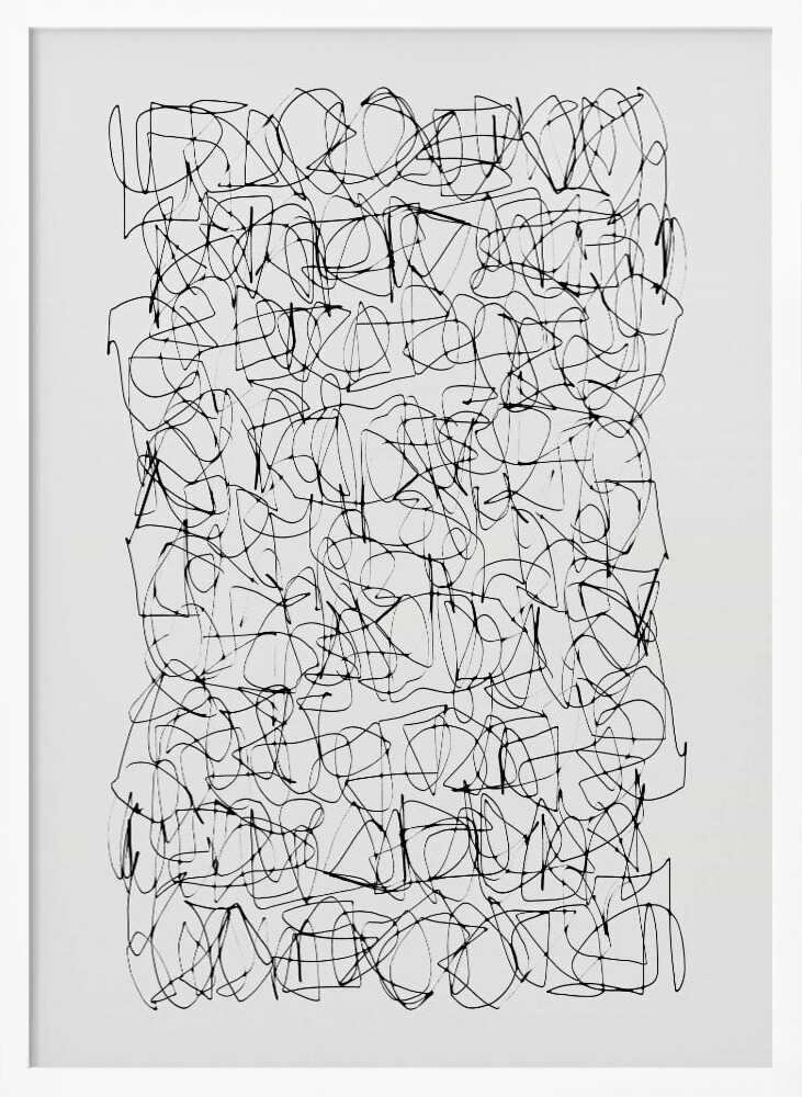 Detailed view of intricate electronic circuitry on a poster, featuring green and blue lines on a dark background.