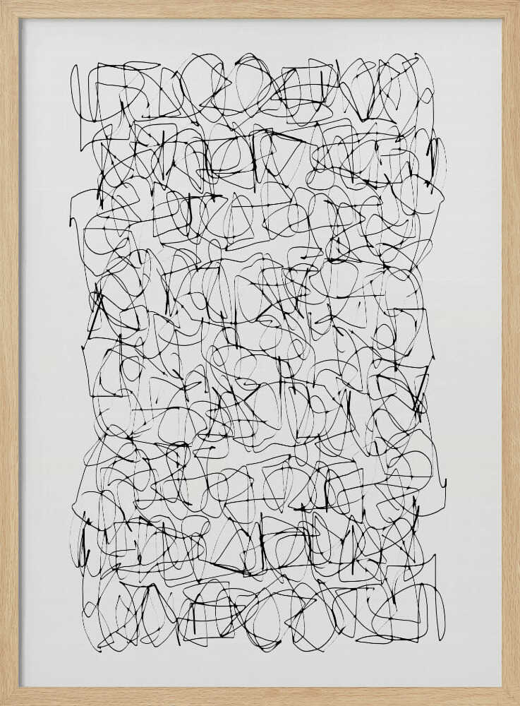 Detailed view of intricate electronic circuitry on a poster, featuring green and blue lines on a dark background.