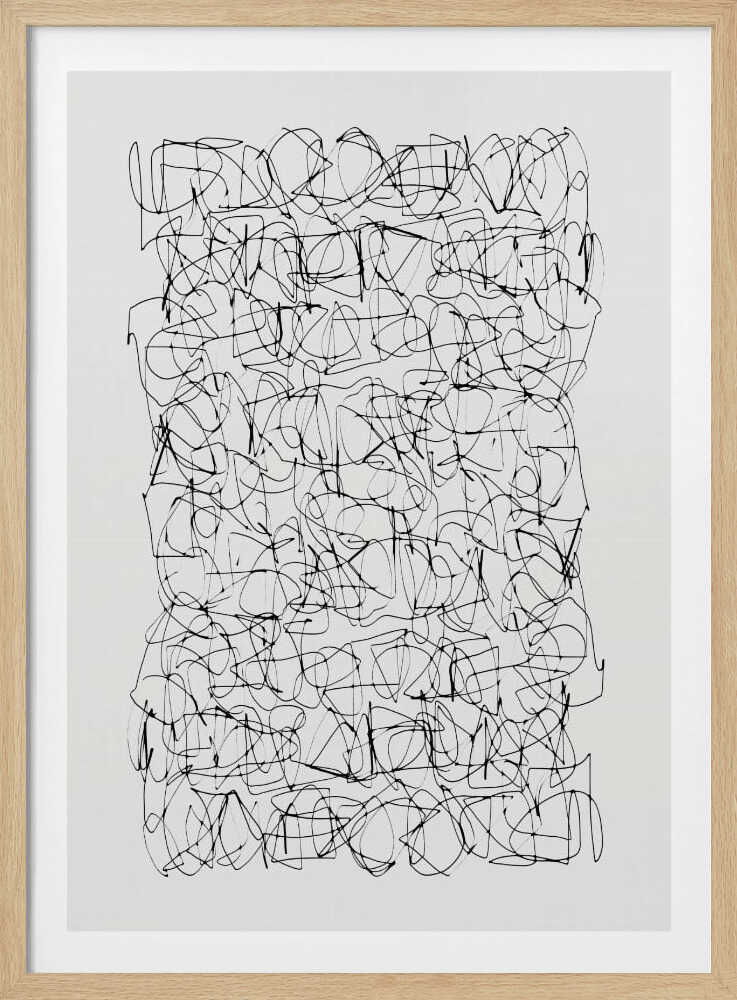 Detailed view of intricate electronic circuitry on a poster, featuring green and blue lines on a dark background.