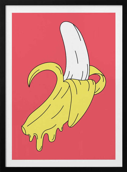 Melting Pink Banana - Poster / Art Print