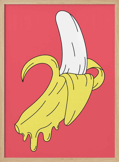 Melting Pink Banana - Poster / Art Print