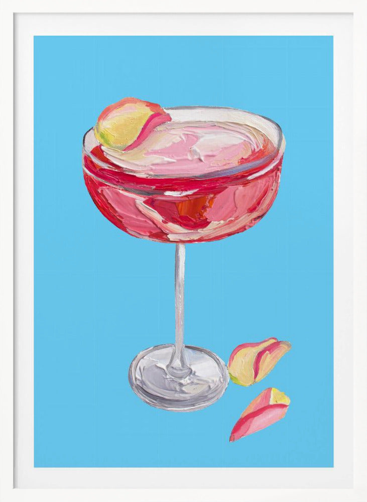 Sparkling Rose Gin Cocktail - Poster / Art Print