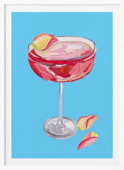 Sparkling Rose Gin Cocktail - Poster / Art Print