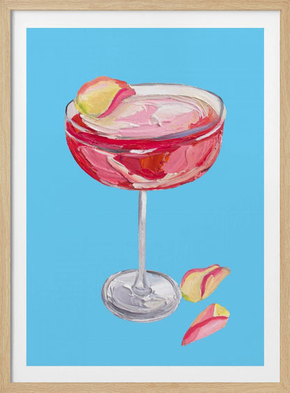 Sparkling Rose Gin Cocktail - Poster / Art Print