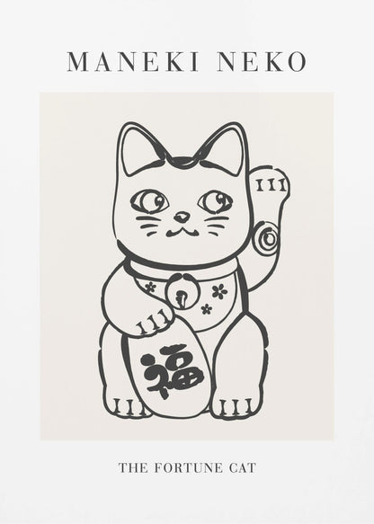 Manekineko No2 - Poster / Art Print