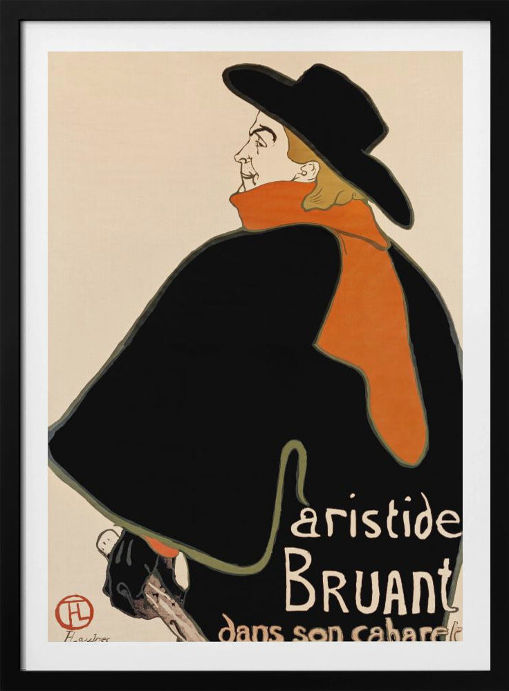 Aristide Bruant In His Cabaret (1893) - Poster / Art Print
