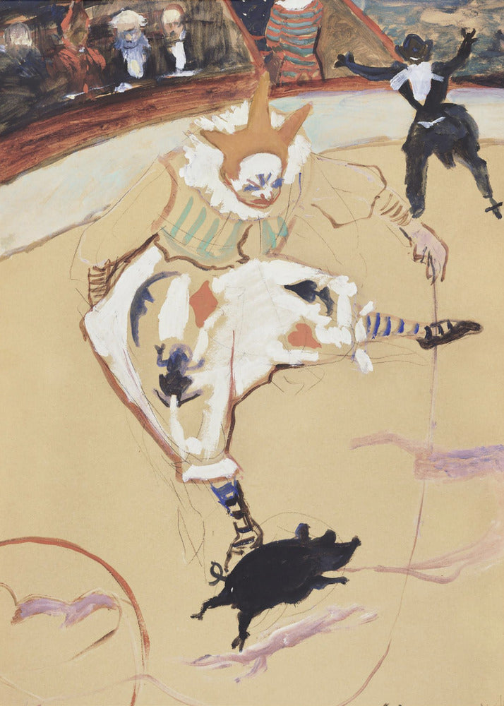 At the Circus Fernando Medrano With a Piglet (ca. 1889) - Poster / Art Print