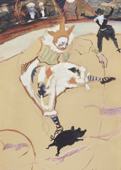 At the Circus Fernando Medrano With a Piglet (ca. 1889) - Poster / Art Print