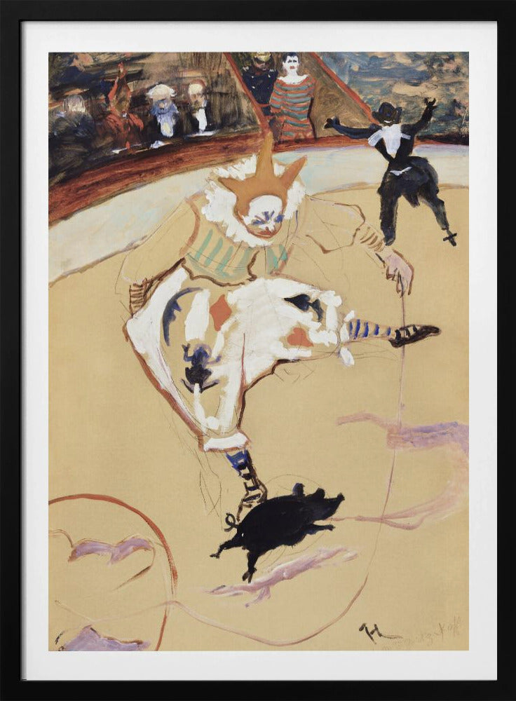 At the Circus Fernando Medrano With a Piglet (ca. 1889) - Poster / Art Print