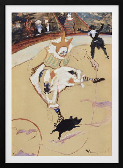 At the Circus Fernando Medrano With a Piglet (ca. 1889) - Poster / Art Print