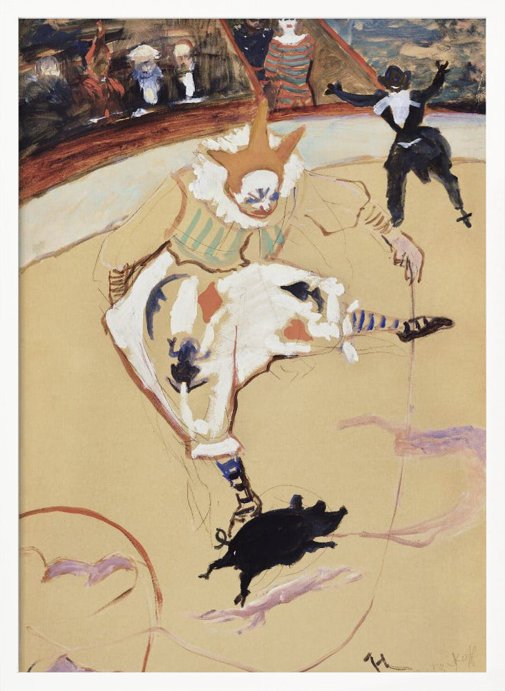 At the Circus Fernando Medrano With a Piglet (ca. 1889) - Poster / Art Print
