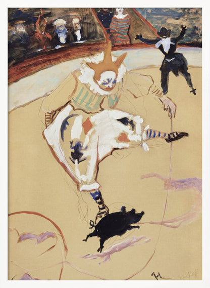 At the Circus Fernando Medrano With a Piglet (ca. 1889) - Poster / Art Print