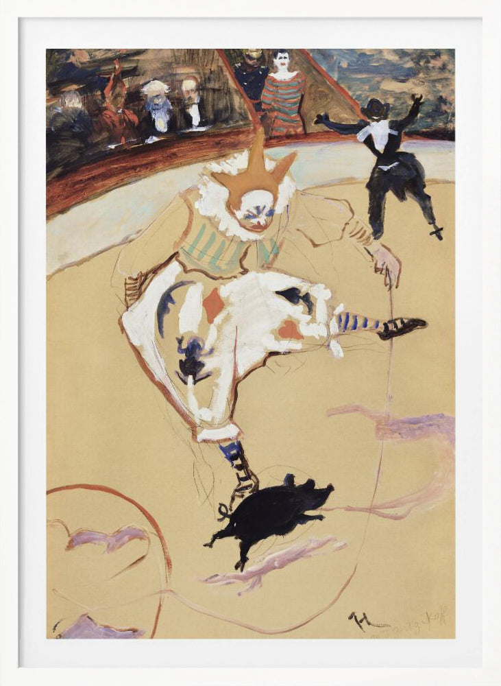 At the Circus Fernando Medrano With a Piglet (ca. 1889) - Poster / Art Print