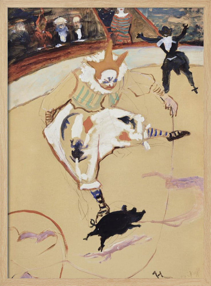 At the Circus Fernando Medrano With a Piglet (ca. 1889) - Poster / Art Print