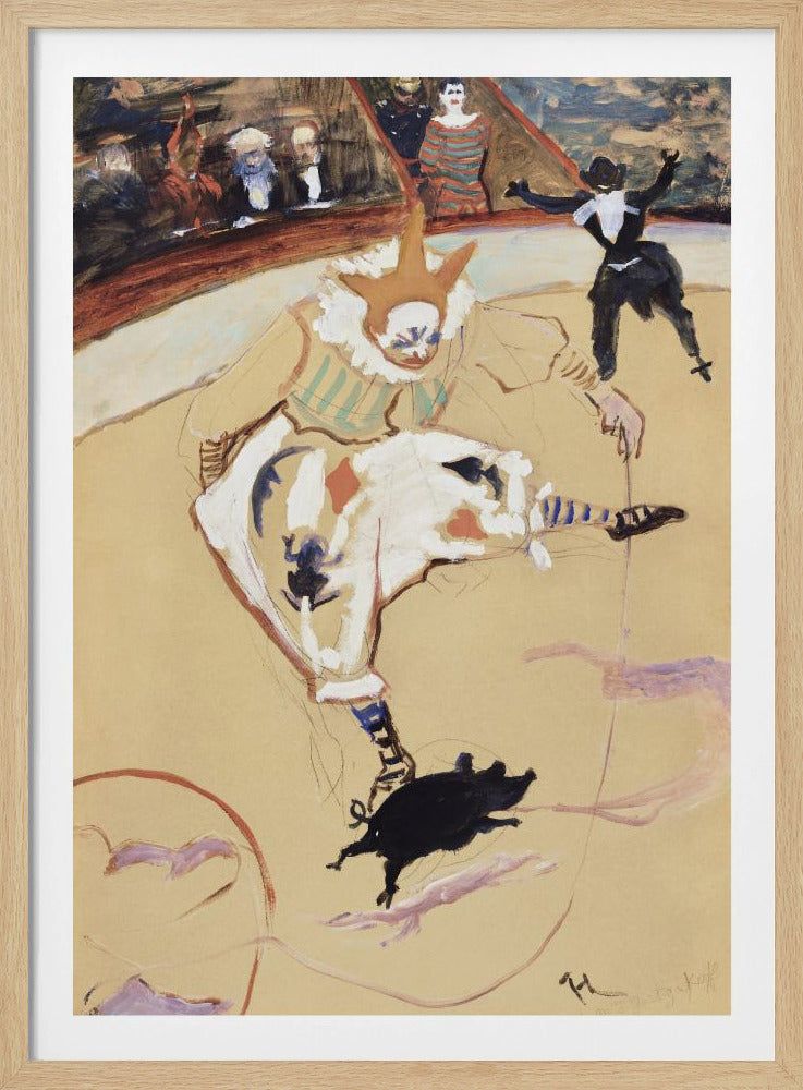 At the Circus Fernando Medrano With a Piglet (ca. 1889) - Poster / Art Print