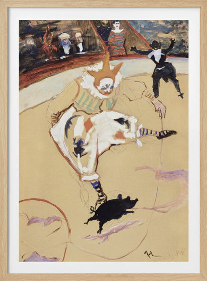 At the Circus Fernando Medrano With a Piglet (ca. 1889) - Poster / Art Print