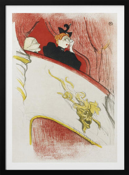 Balcony With a Gilded Grotesque Mask (1894) - Poster / Art Print