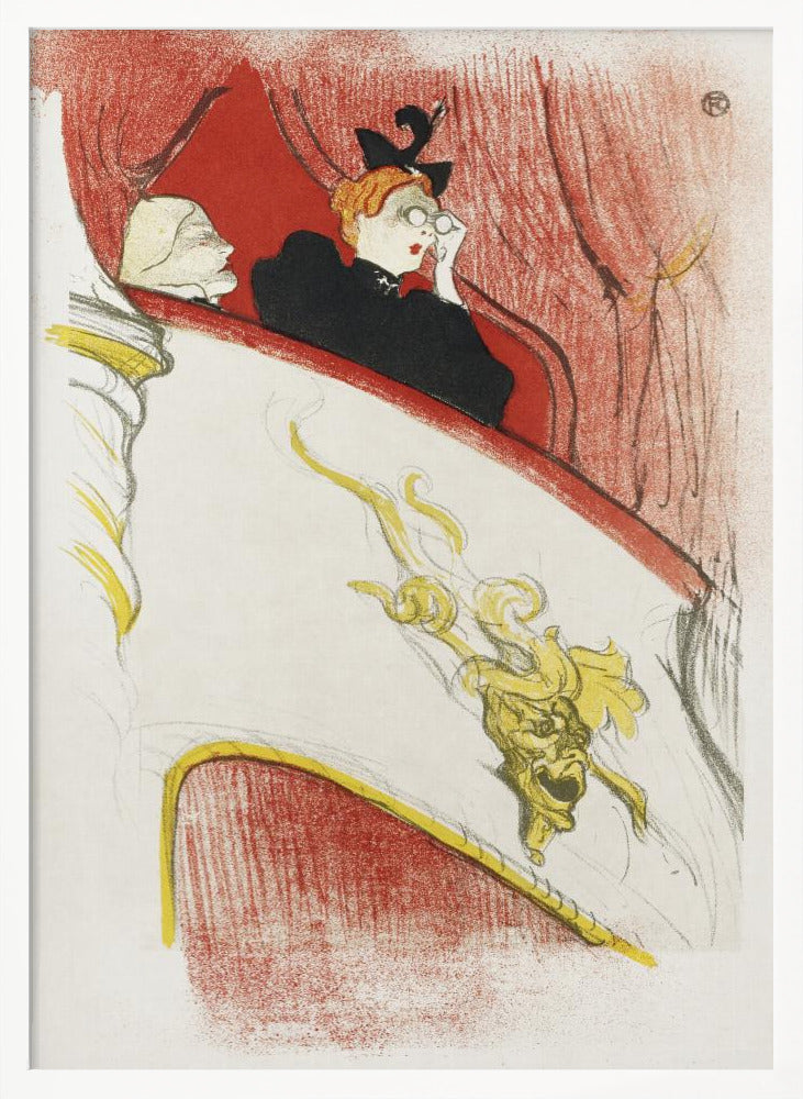Balcony With a Gilded Grotesque Mask (1894) - Poster / Art Print