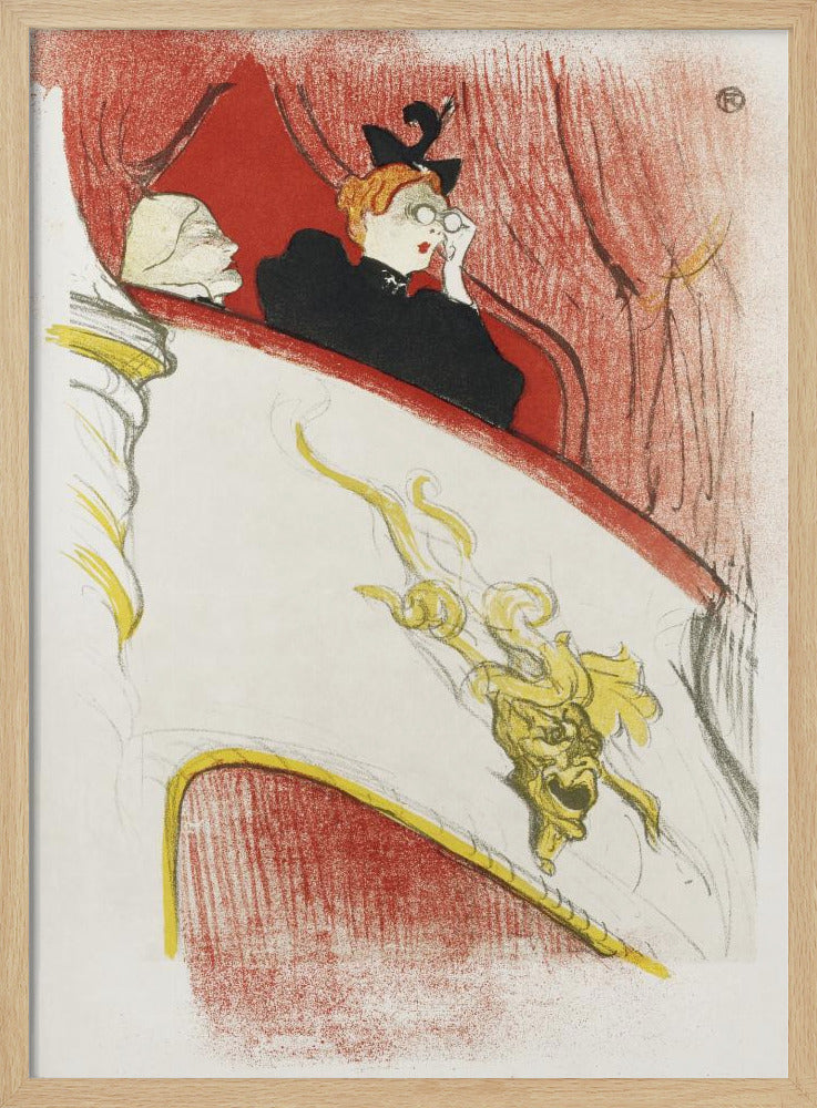 Balcony With a Gilded Grotesque Mask (1894) - Poster / Art Print