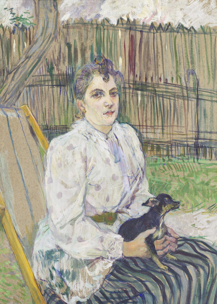 Lady With a Dog (1891) - Poster / Art Print