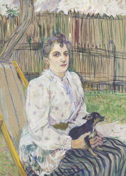 Lady With a Dog (1891) - Poster / Art Print