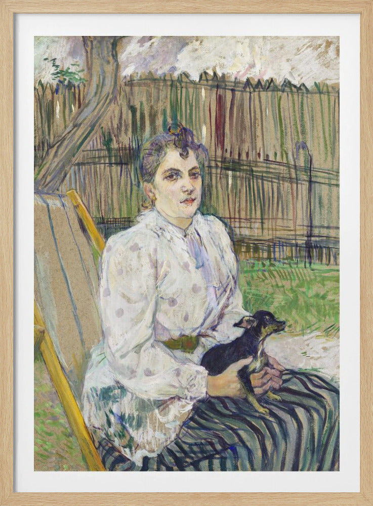 Lady With a Dog (1891) - Poster / Art Print