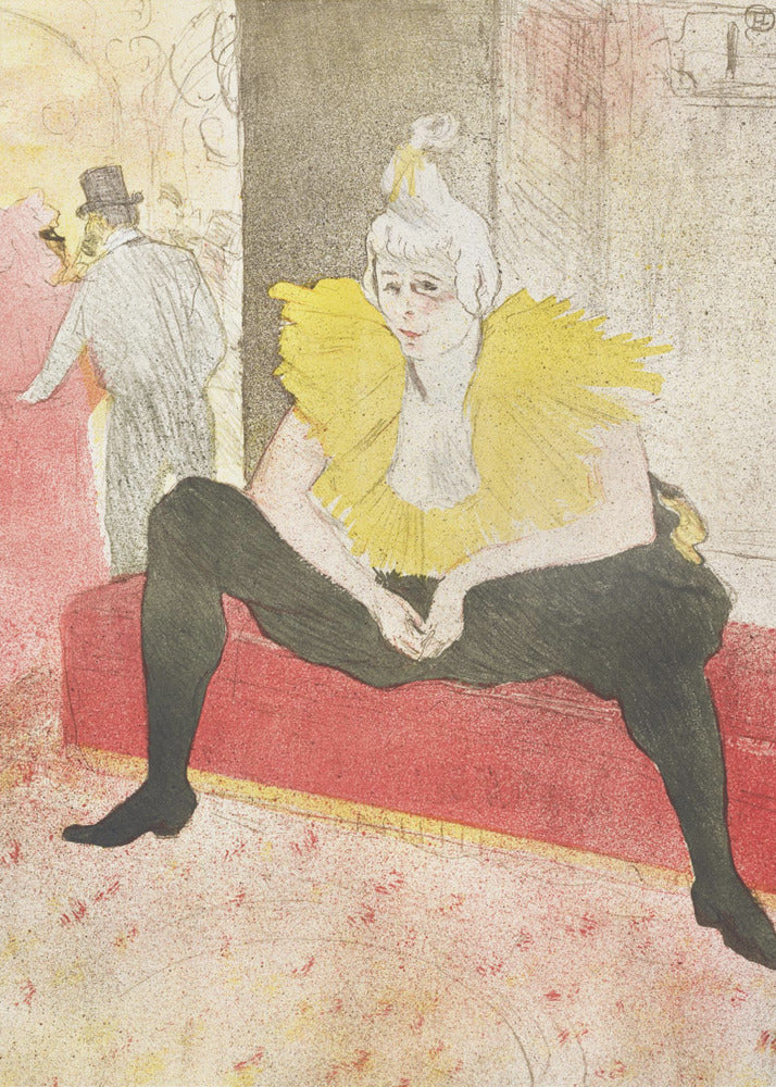 The Seated Clowness (Miss Cha U Kao) (1896) - Poster / Art Print
