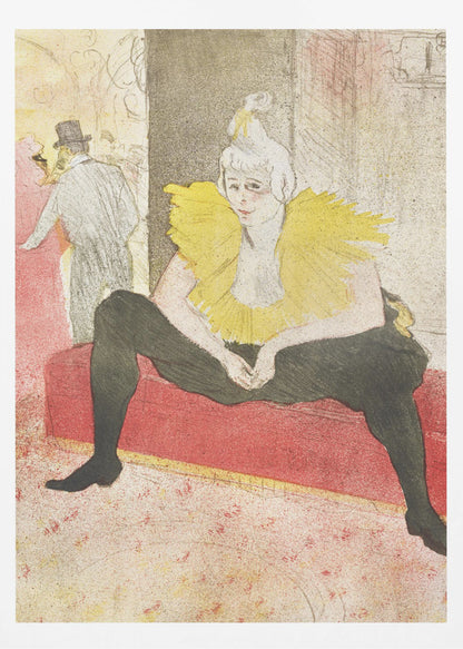 The Seated Clowness (Miss Cha U Kao) (1896) - Poster / Art Print