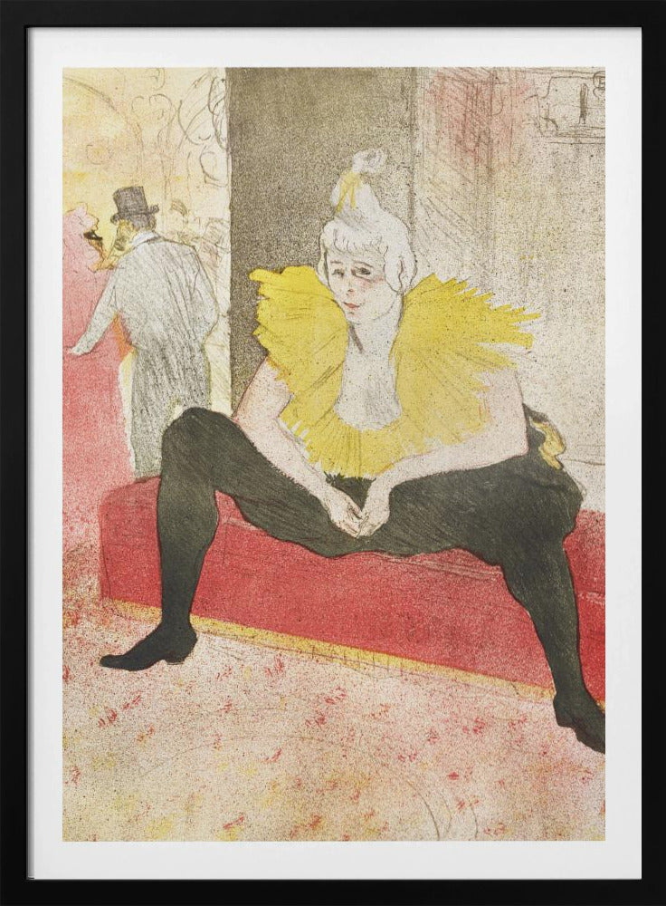 The Seated Clowness (Miss Cha U Kao) (1896) - Poster / Art Print