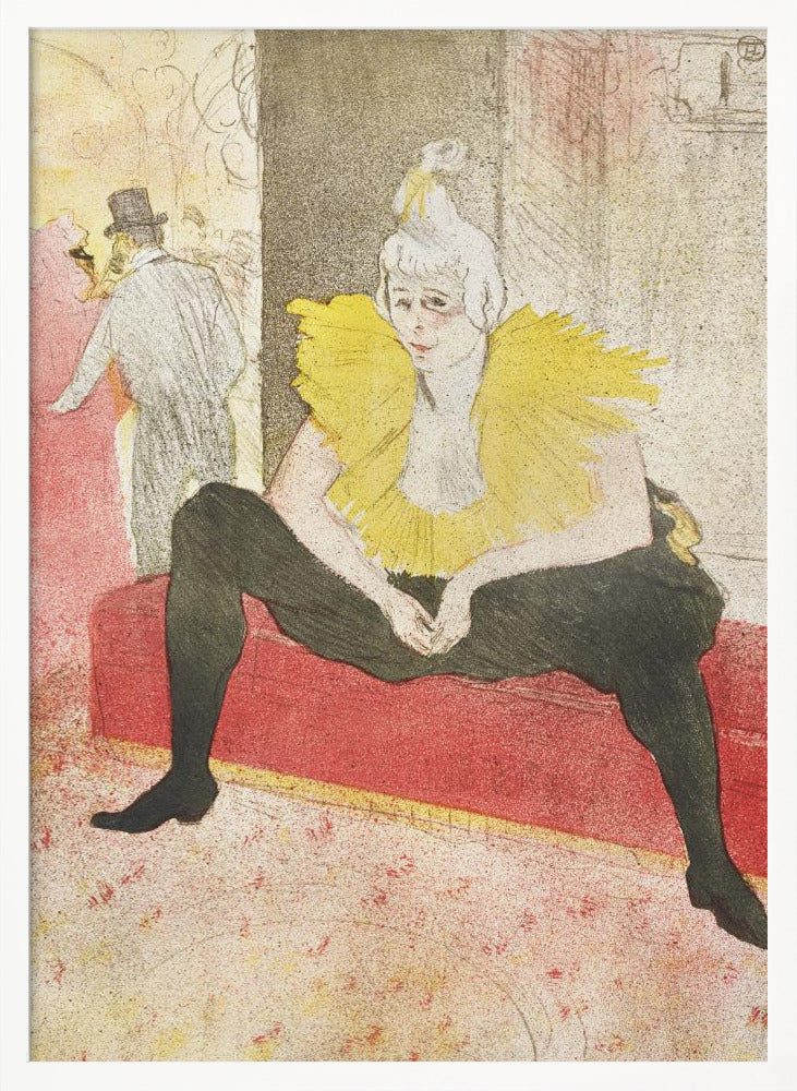The Seated Clowness (Miss Cha U Kao) (1896) - Poster / Art Print
