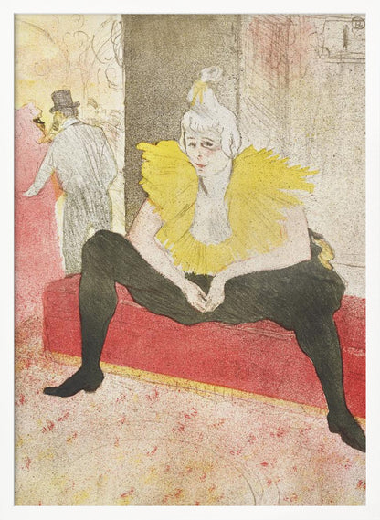 The Seated Clowness (Miss Cha U Kao) (1896) - Poster / Art Print