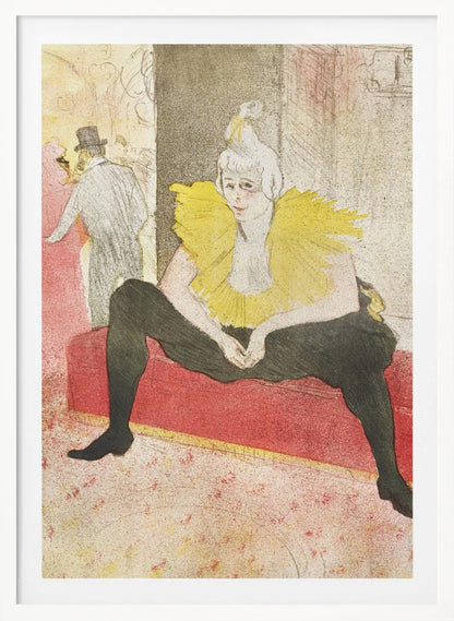 The Seated Clowness (Miss Cha U Kao) (1896) - Poster / Art Print