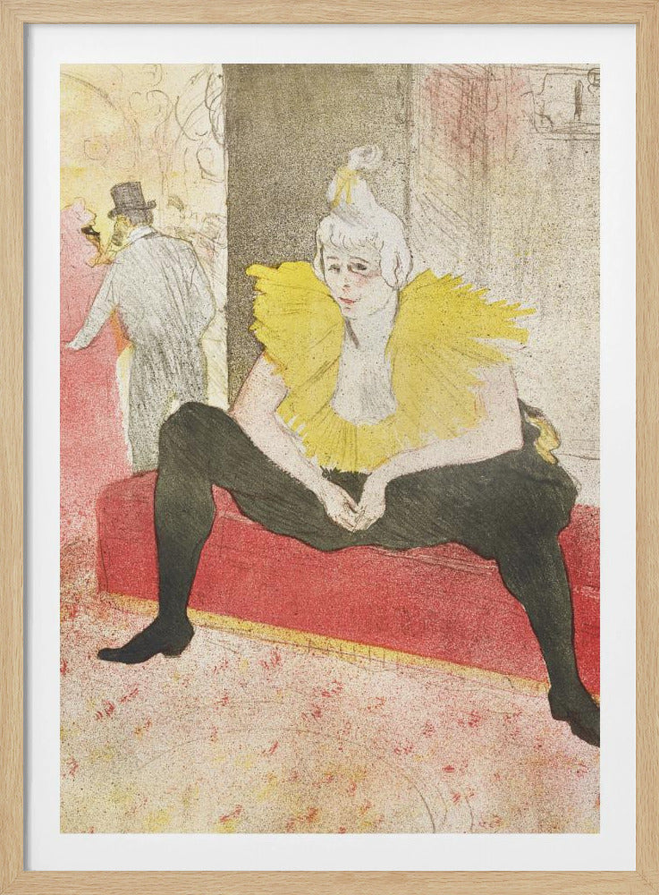 The Seated Clowness (Miss Cha U Kao) (1896) - Poster / Art Print