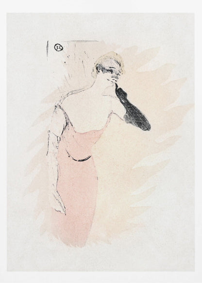Yvette Guilbert In columbine a Pierrot (1894) - Poster / Art Print