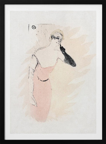 Yvette Guilbert In columbine a Pierrot (1894) - Poster / Art Print
