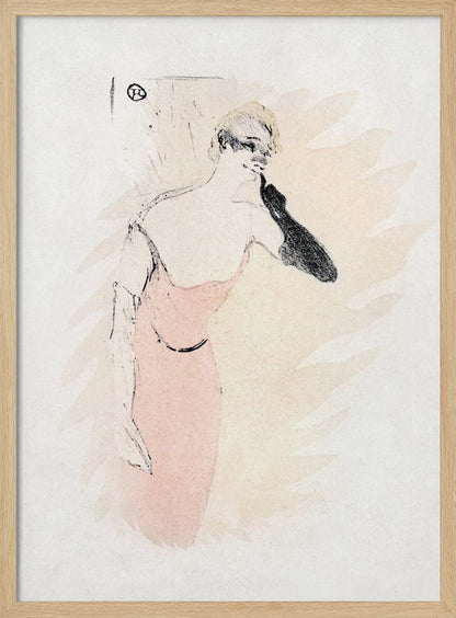 Yvette Guilbert In columbine a Pierrot (1894) - Poster / Art Print