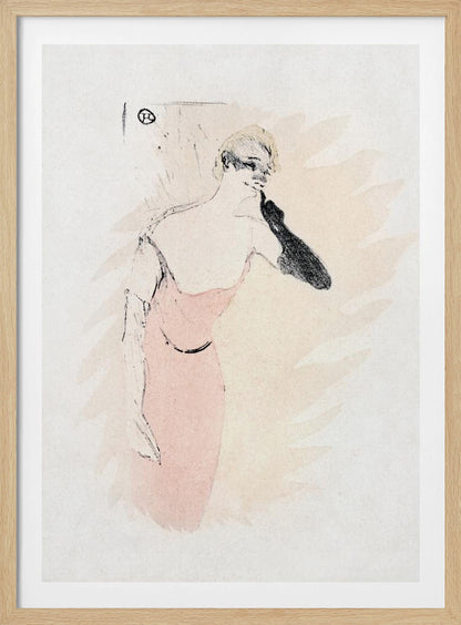 Yvette Guilbert In columbine a Pierrot (1894) - Poster / Art Print