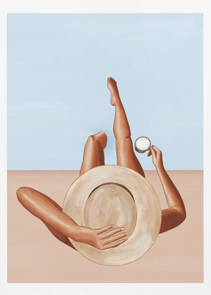 Poolside Girl - Poster / Art Print