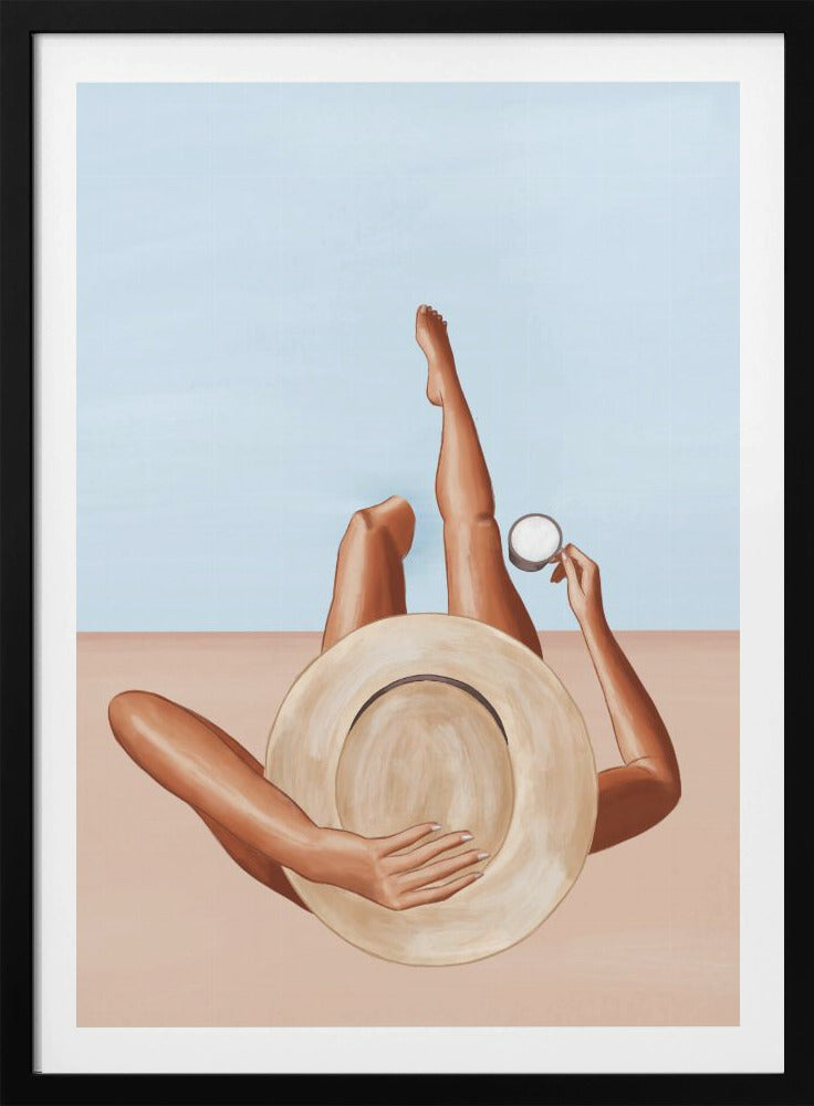 Poolside Girl - Poster / Art Print