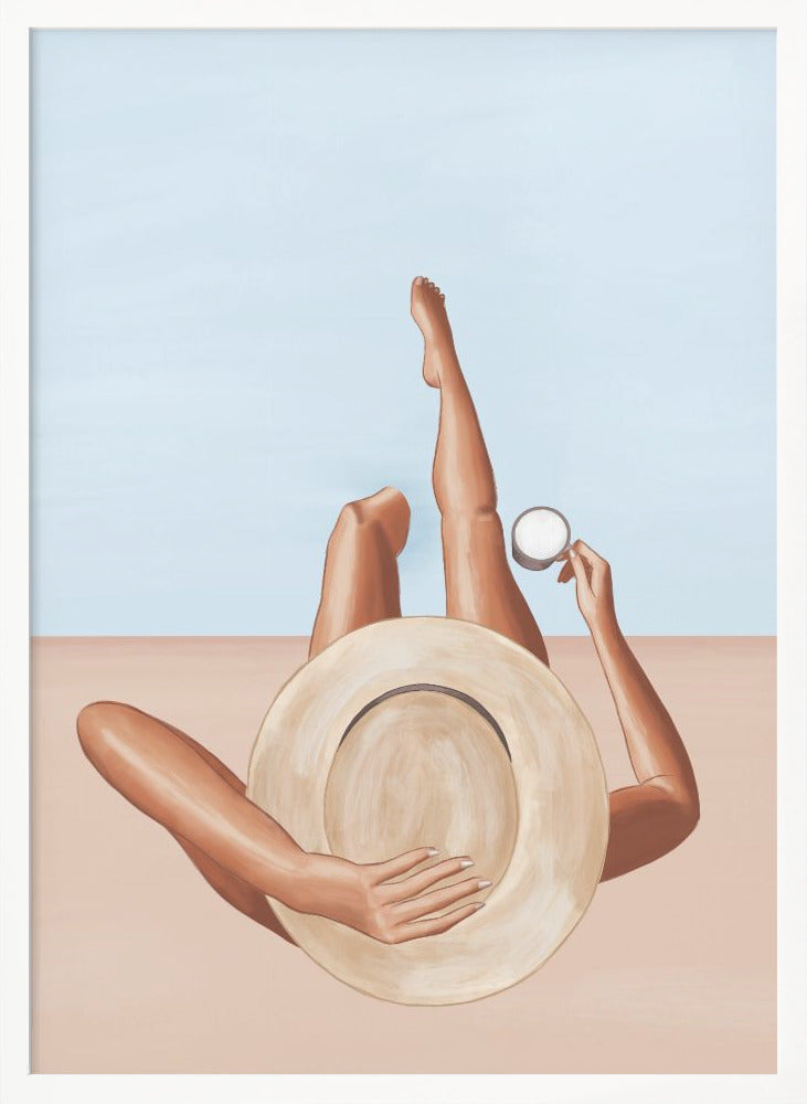 Poolside Girl - Poster / Art Print