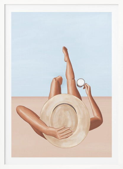 Poolside Girl - Poster / Art Print