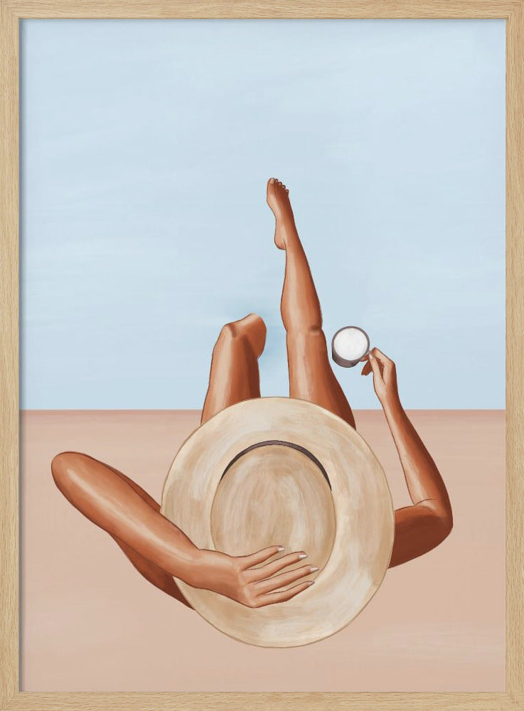 Poolside Girl - Poster / Art Print